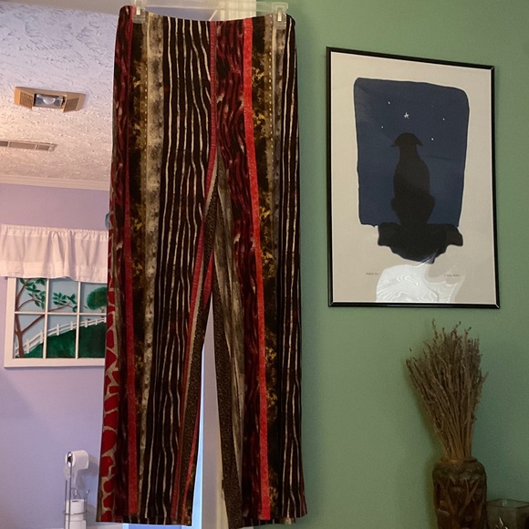 Attitudes by Renee Pants - Attitudes by Renee Multicolor Wide Leg Pants